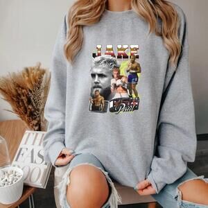 Jake Paul Sport Grey Boxing Influencer Graphic Unisex Crewneck Sweatshirt